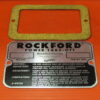 COVER PLATE AND GASKET KIT